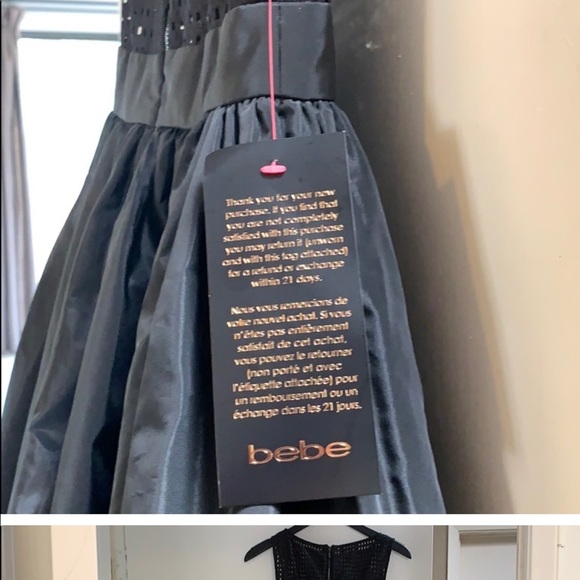 NWT Bebe Nelly Square Mesh Hi-Lo Dress in size 2 - Picture 5 of 7